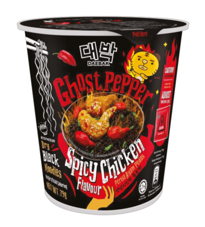 Daebak Ghost Pepper Spicy Chicken Nudelkopp / Daebak Ghost Pepper Spicy Chicken Noodle Cup