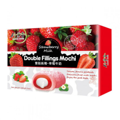 Double Fillings Mochi Strawberry Milk 180g