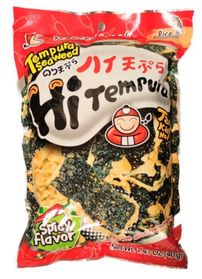 Krispig Sjögräs Snack Tempura Seaweed Spicy 40g / Crispy Seaweed Snack Tempura Seaweed Spicy 40g