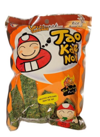 Krispig Sjögräs Snack Tom Yum Goong Smak 32g / Crispy Seaweed Snack Tom Yum Goong Flavor 32g