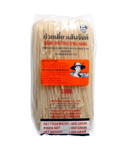 Risnudlar 3mm Farmer Brand / Rice noodles 3mm Farmer Brand