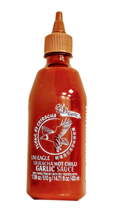 Sriracha Stark Chili Vitlök Sås Uni Eagle 435ml / Sriracha Strong Chili Garlic Sauce Uni Eagle 435ml