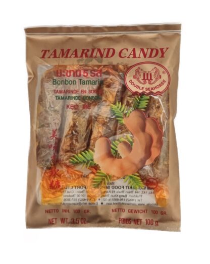 Tamarindgodis 100g Double Seahorse / Tamarind candy 100g Double Seahorse