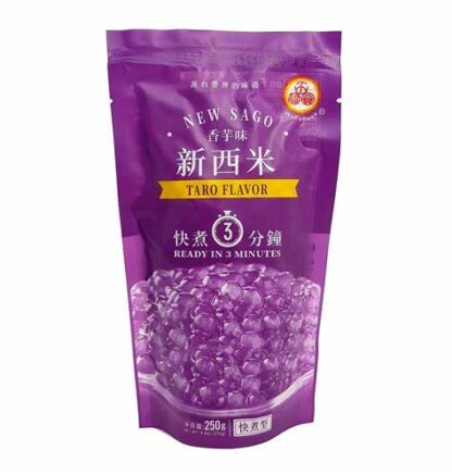 Tapiokapärlor New Sago Taro Flavor / Tapioca pearls New Sago Taro Flavor