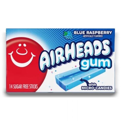 Airheads Gum Blue Raspberry 34g