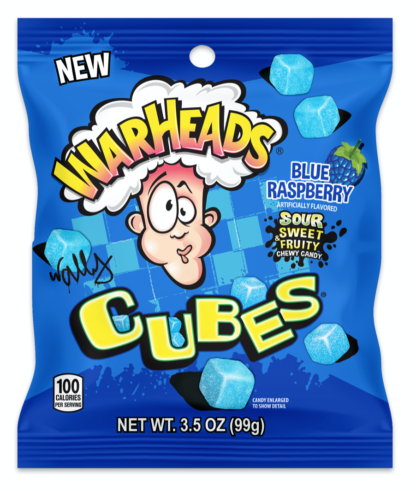 Warheads - Blue Raspberry Cubes 99g